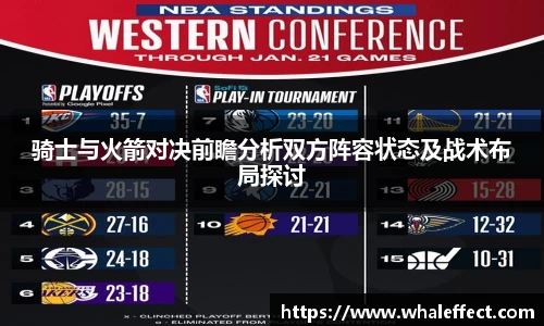 骑士与火箭对决前瞻分析双方阵容状态及战术布局探讨